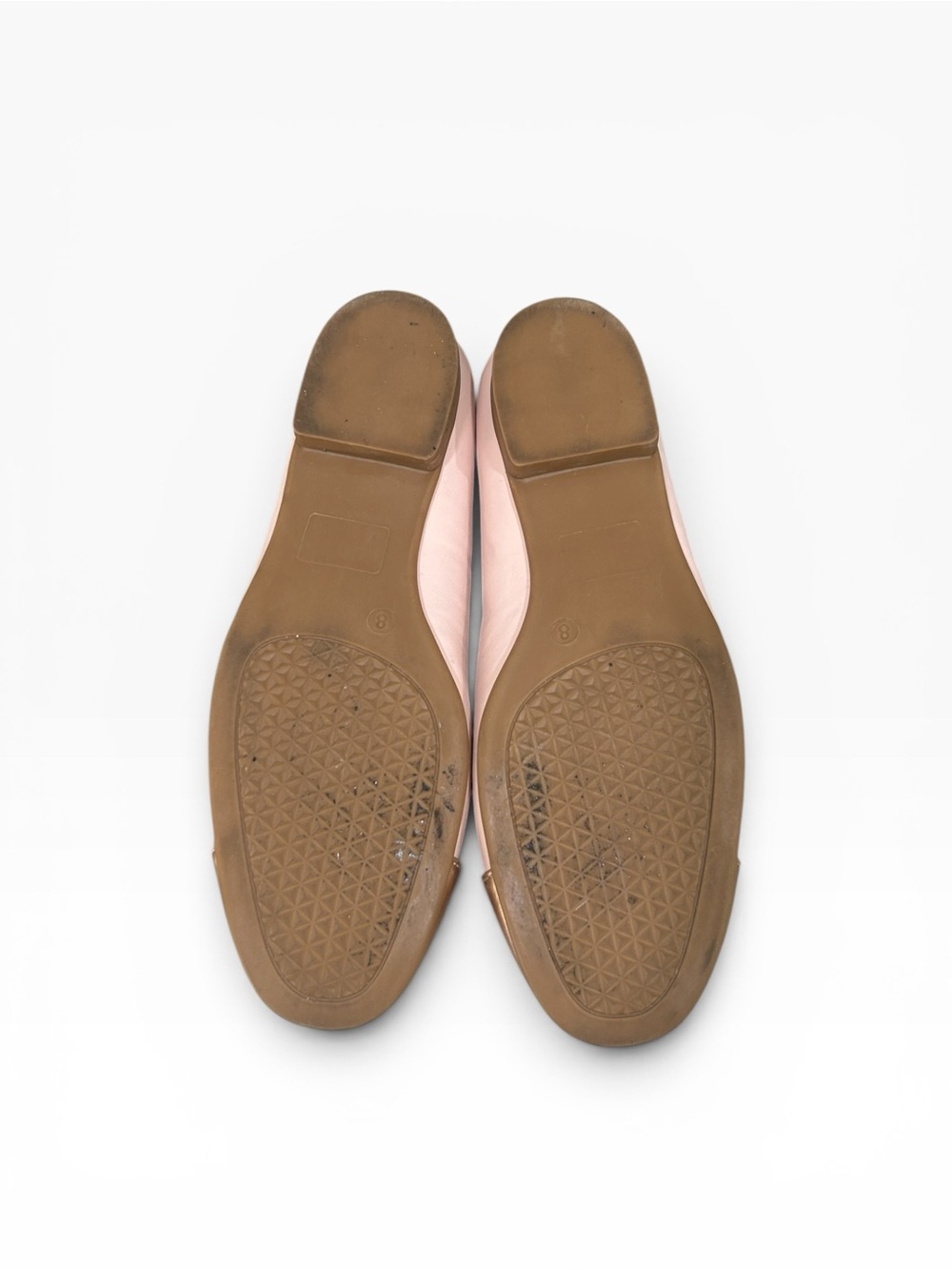 Tahari "Loft" Mary Jane Flat Vegan Leather Pink Rose Gold Size 8 - Picture 7 of 10